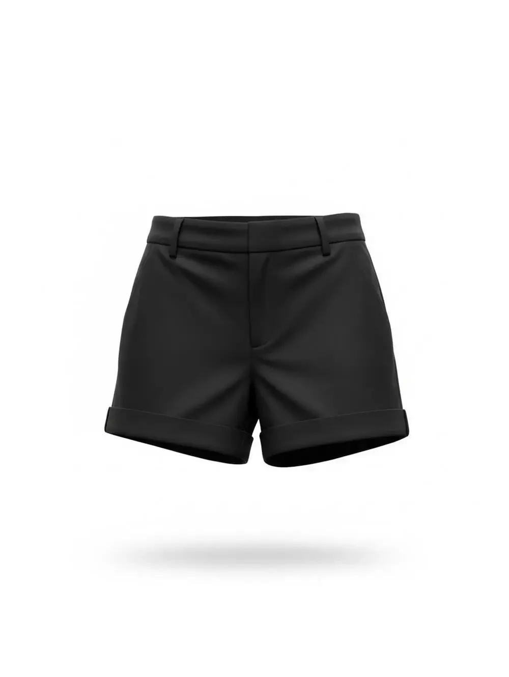 Express Editor Mid Rise Cuffed Dress Shorts Black NWT - Size 2